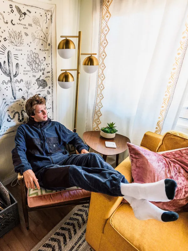 Yzzolater Fleece Pants - Navy made by Volcom