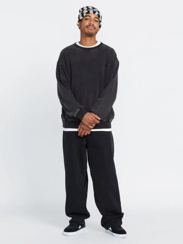 Acid Wall Crew Pullover Sweatshirt - Black sold by Volcom