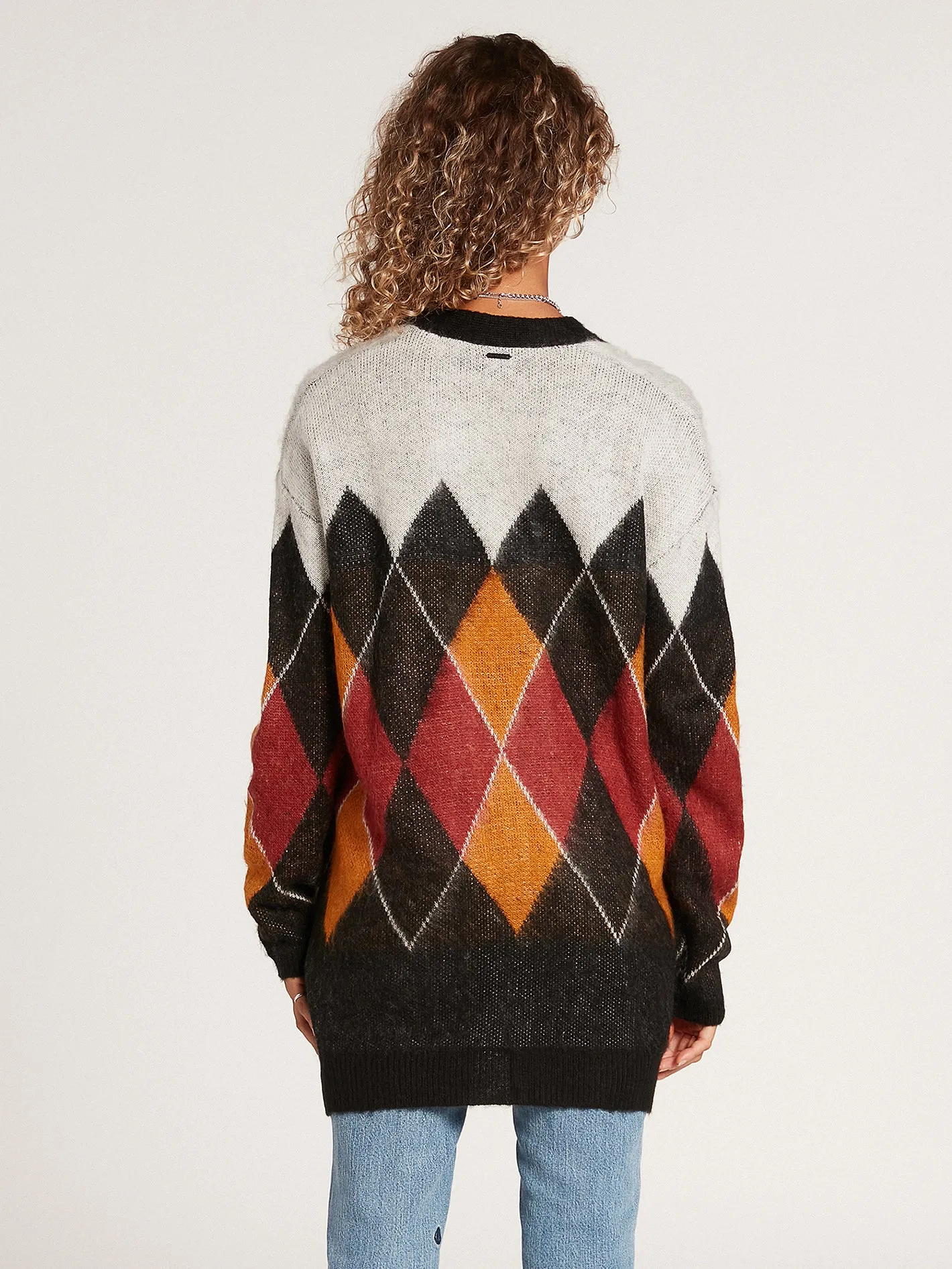 Knitty City Cardigan - Black Combo sold by Volcom product image thumbnail 2