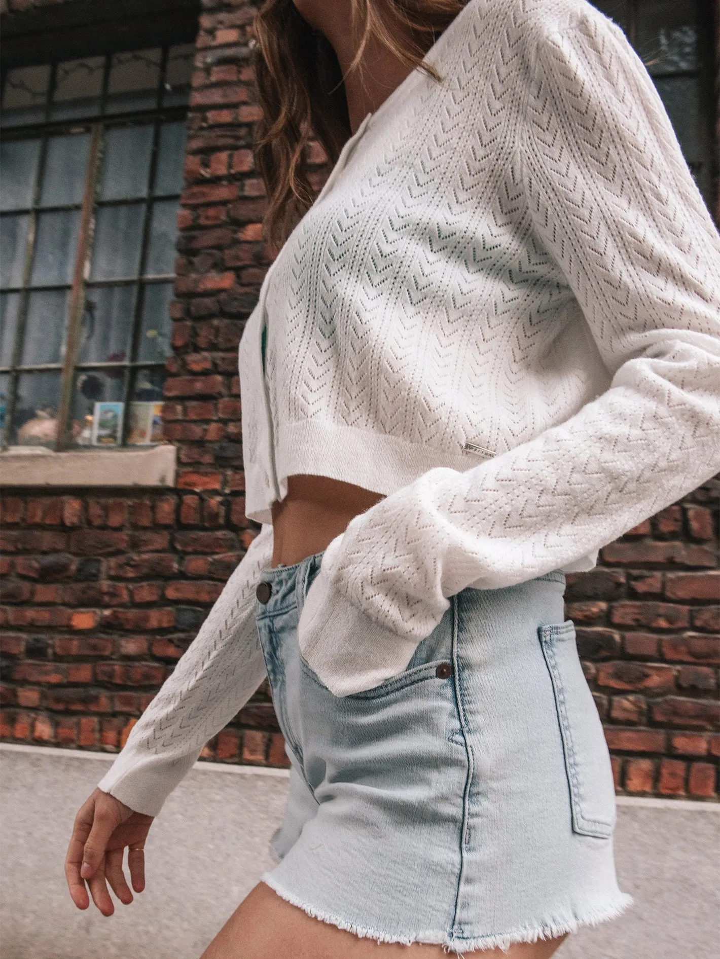 Shello There Cardigan - Star White sold by Volcom product image thumbnail 2