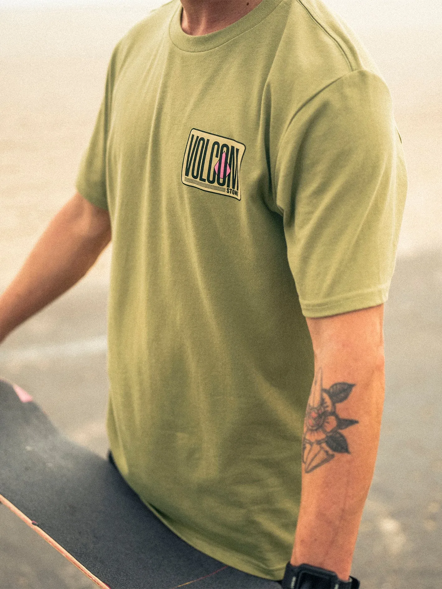 Peripheral Tech Short Sleeve Tee - Vintage Green sold by Volcom product image thumbnail 4