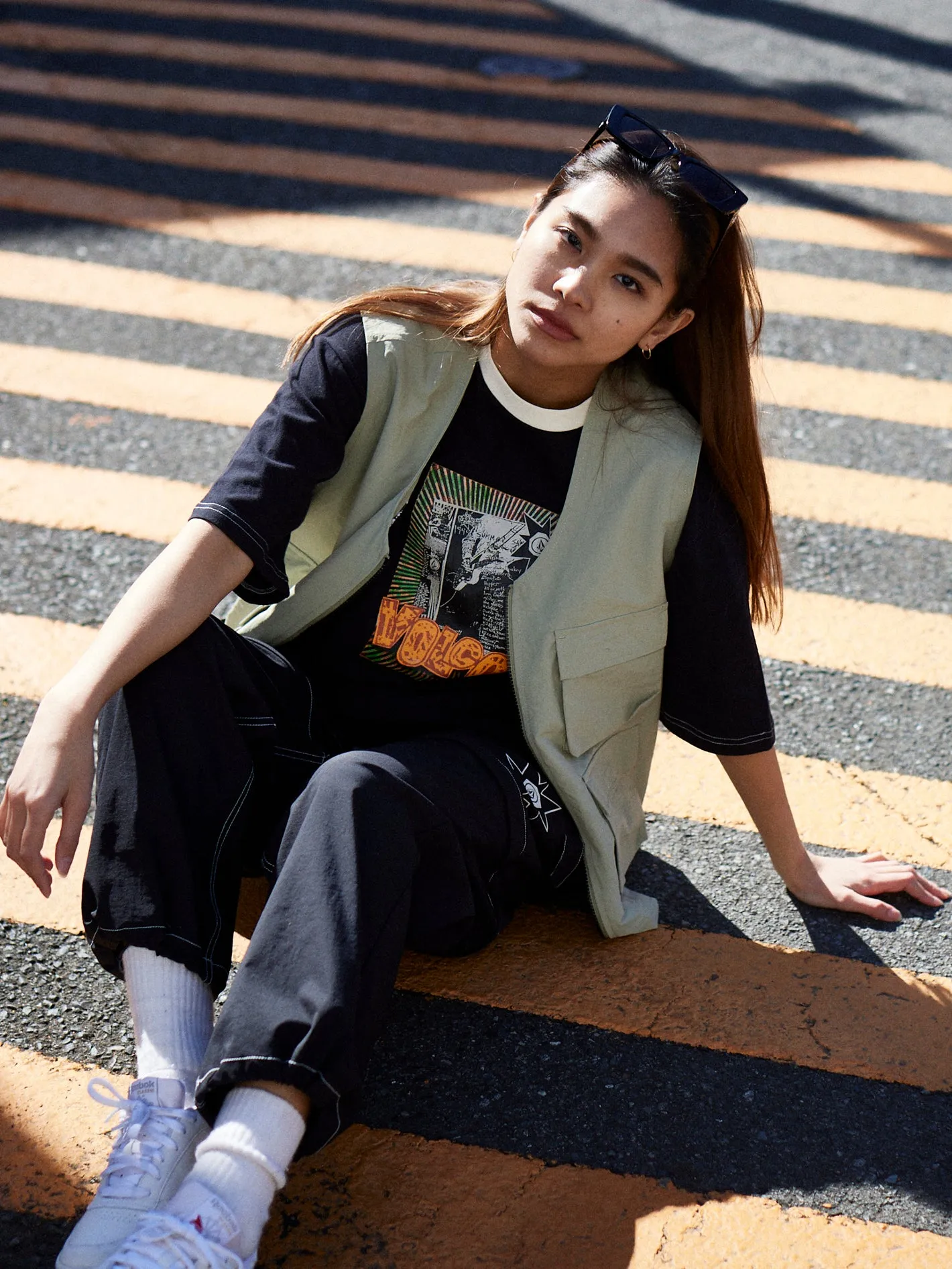 Tokyo True Pistol Short Sleeve Tee - Black White sold by Volcom product image thumbnail 5