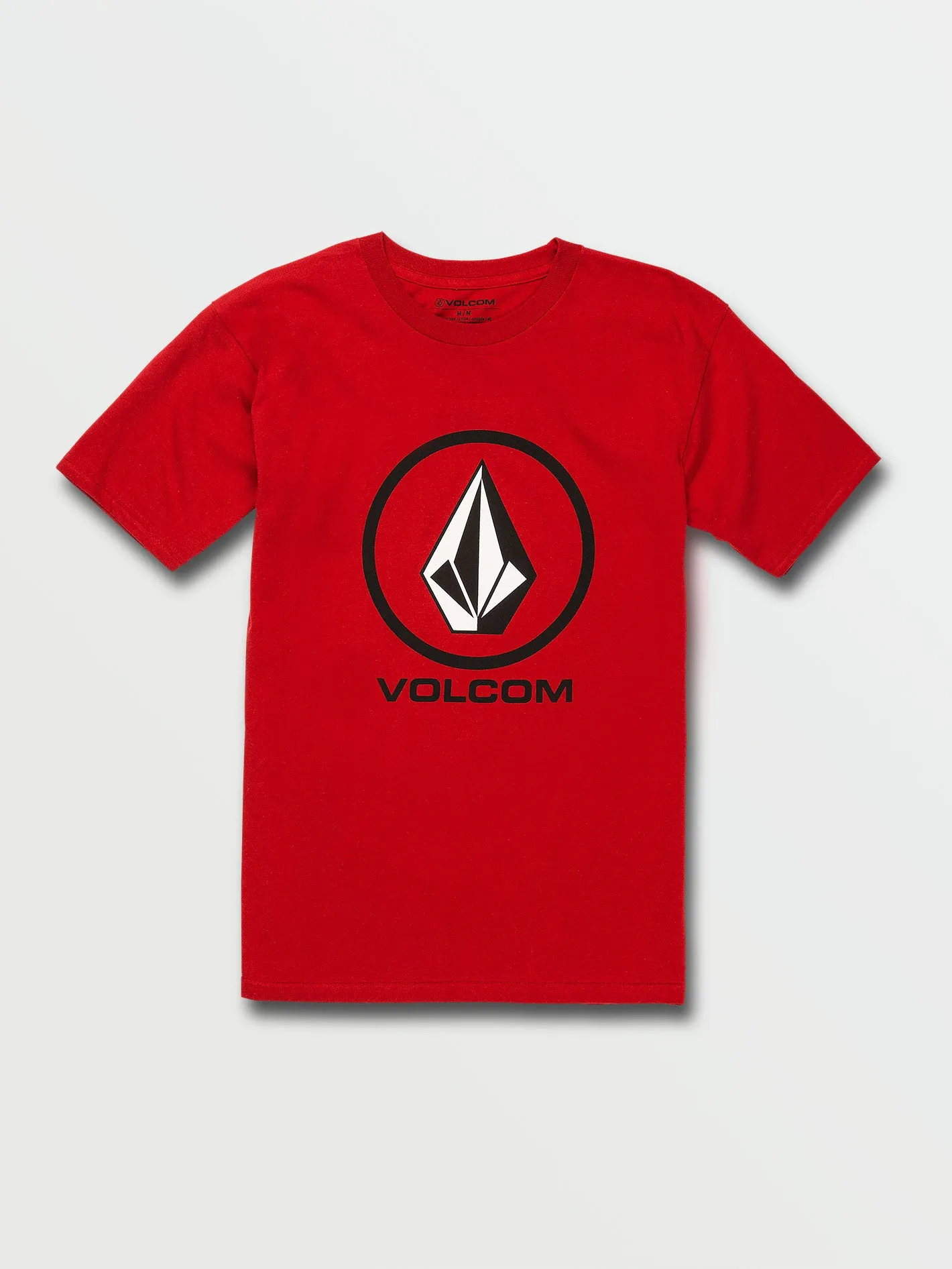 Crisp Stone Short Sleeve Tee - Ribbon Red sold by Volcom
