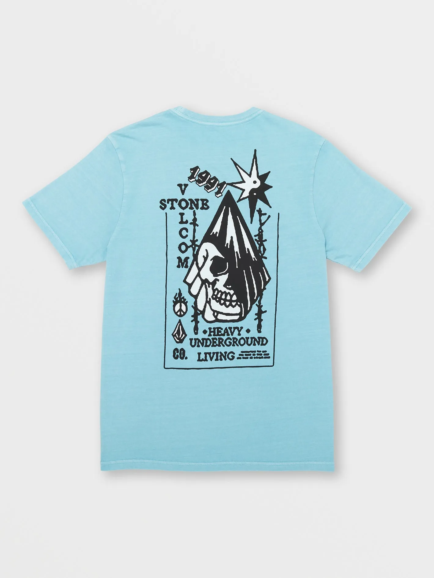 Heavy Living Short Sleeve Tee - Cali Blue Heather sold by Volcom product image thumbnail 4