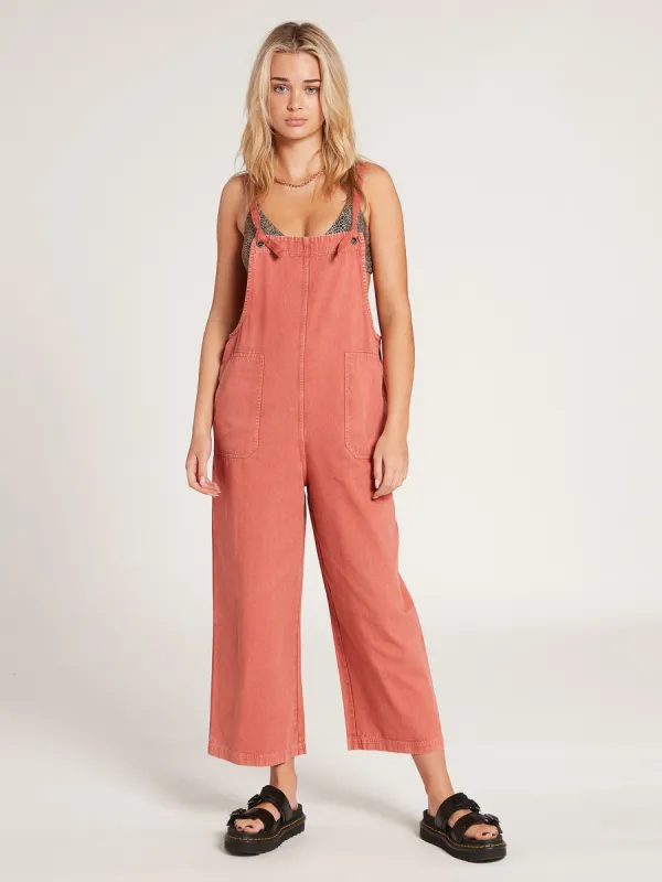 Sandy Stone Overall - Sepia sold by Volcom
