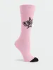 Womens Volcom Entertainment Socks - Reef Pink sold by Volcom