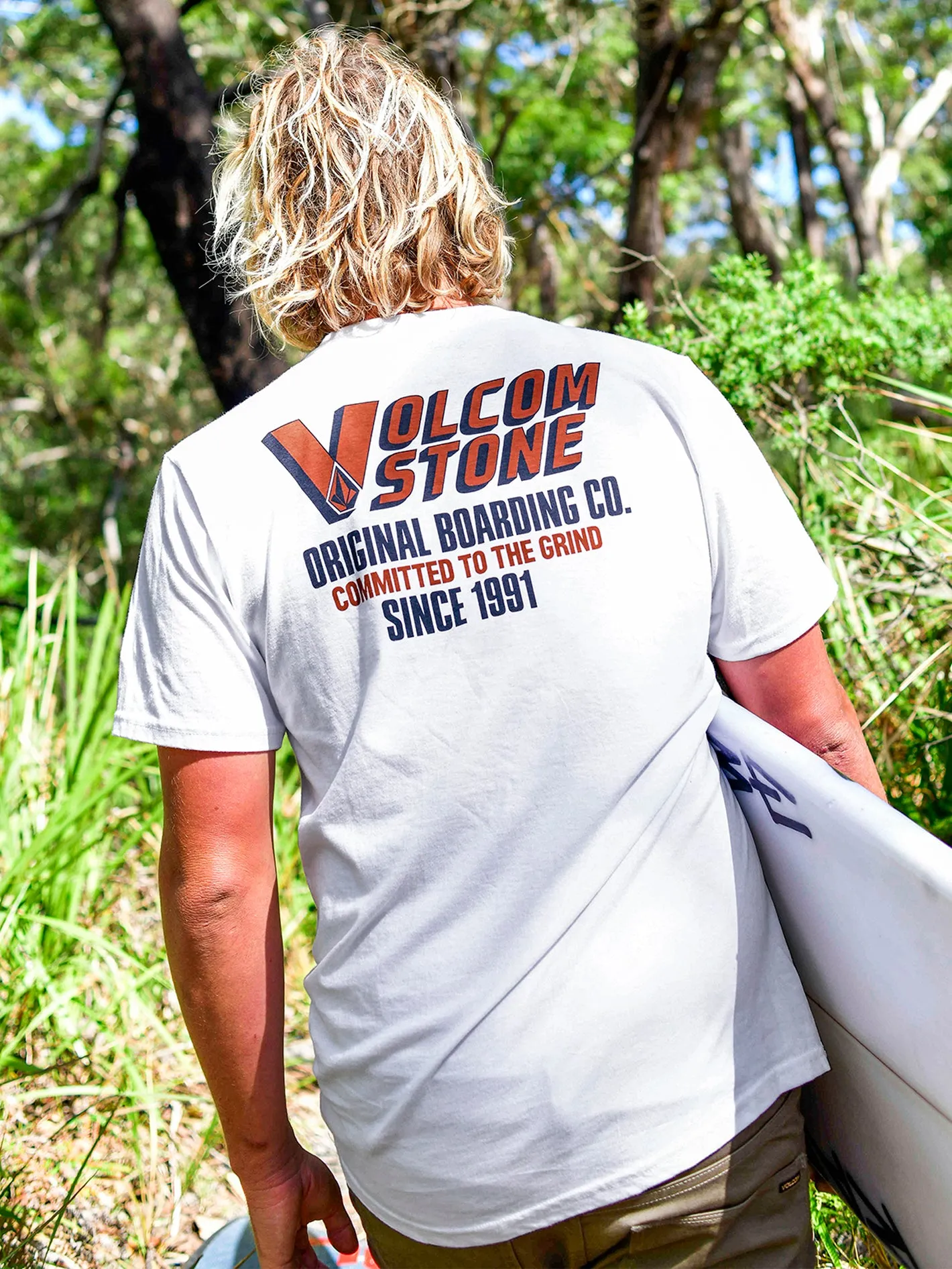 Raceday Short Sleeve Tee - White sold by Volcom