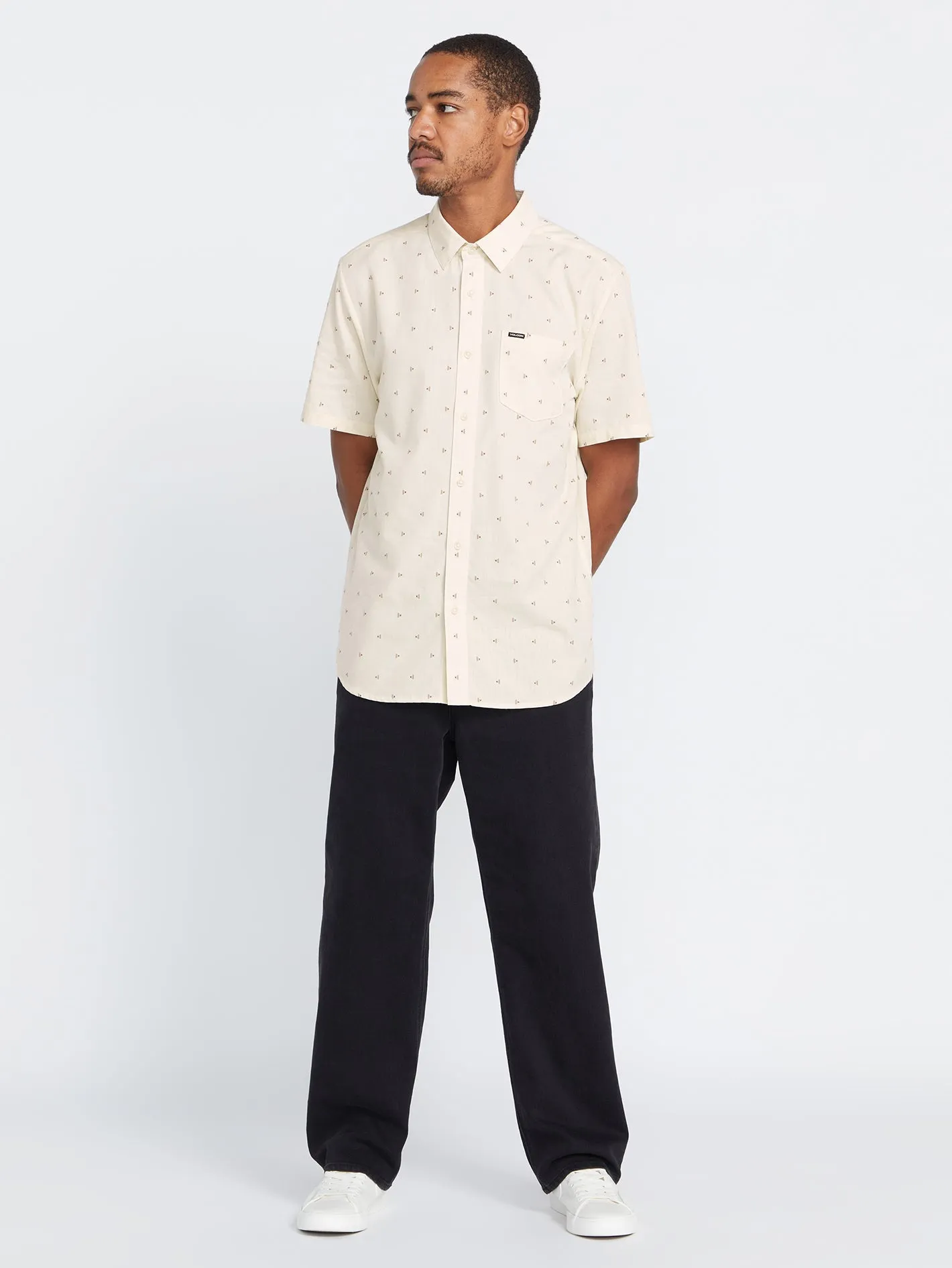 Mistere Short Sleeve Shirt - Dirty White sold by Volcom