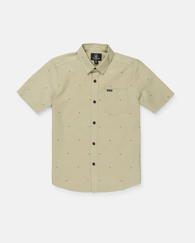 Big Boys Bankstone Short Sleeve Shirt - Light Olive sold by Volcom