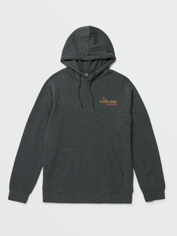 Stone Bubbled Fleece Hoodie - Heather Black sold by Volcom