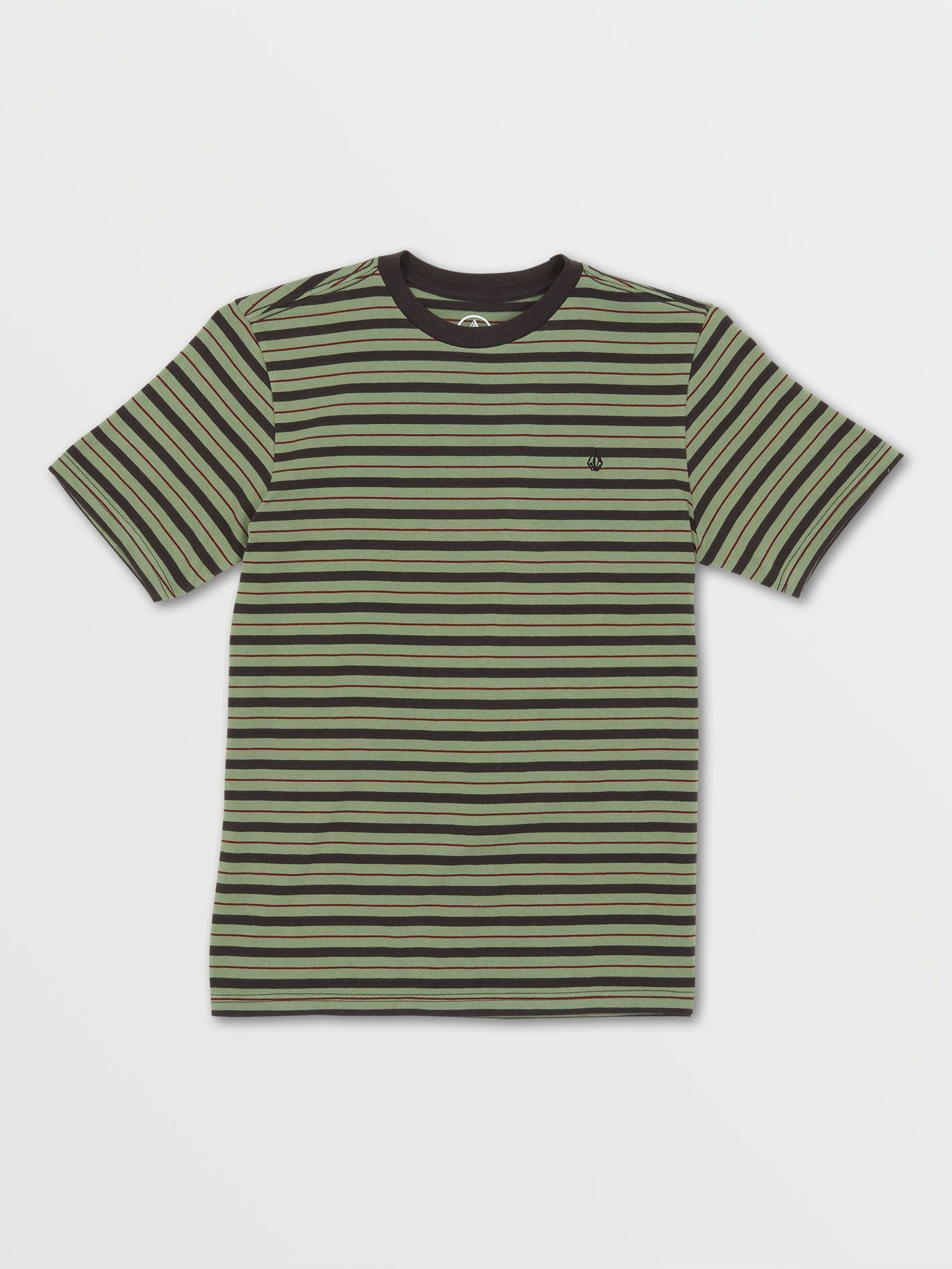 Big Boys Parables Stripes Crew - Cactus Green sold by Volcom