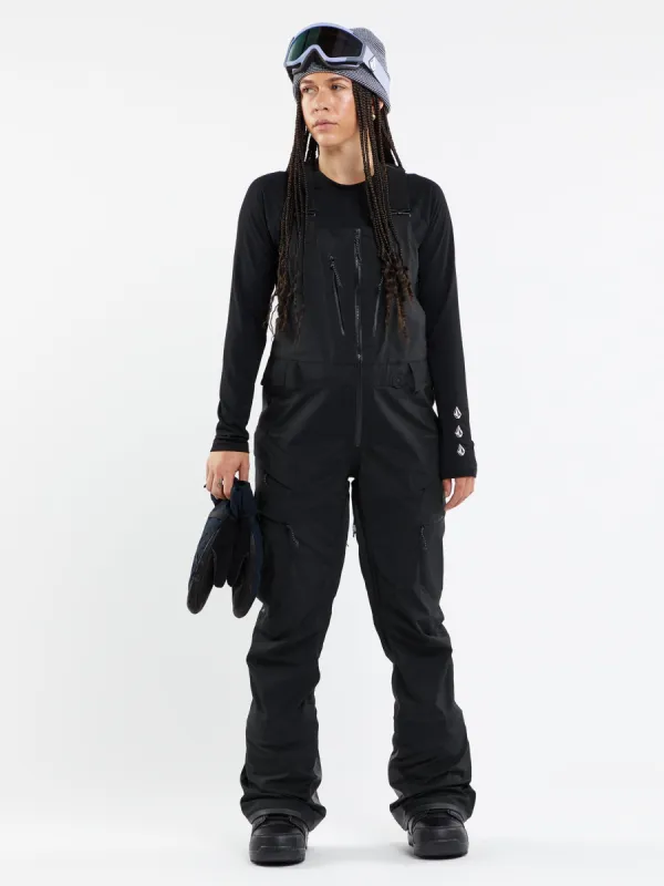 Womens Vs 3L Stretch Gore Bib Overalls - Black sold by Volcom