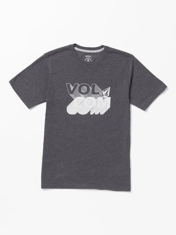 Big Boys Stone Shifty Short Sleeve Tee - Dark Black Heather sold by Volcom
