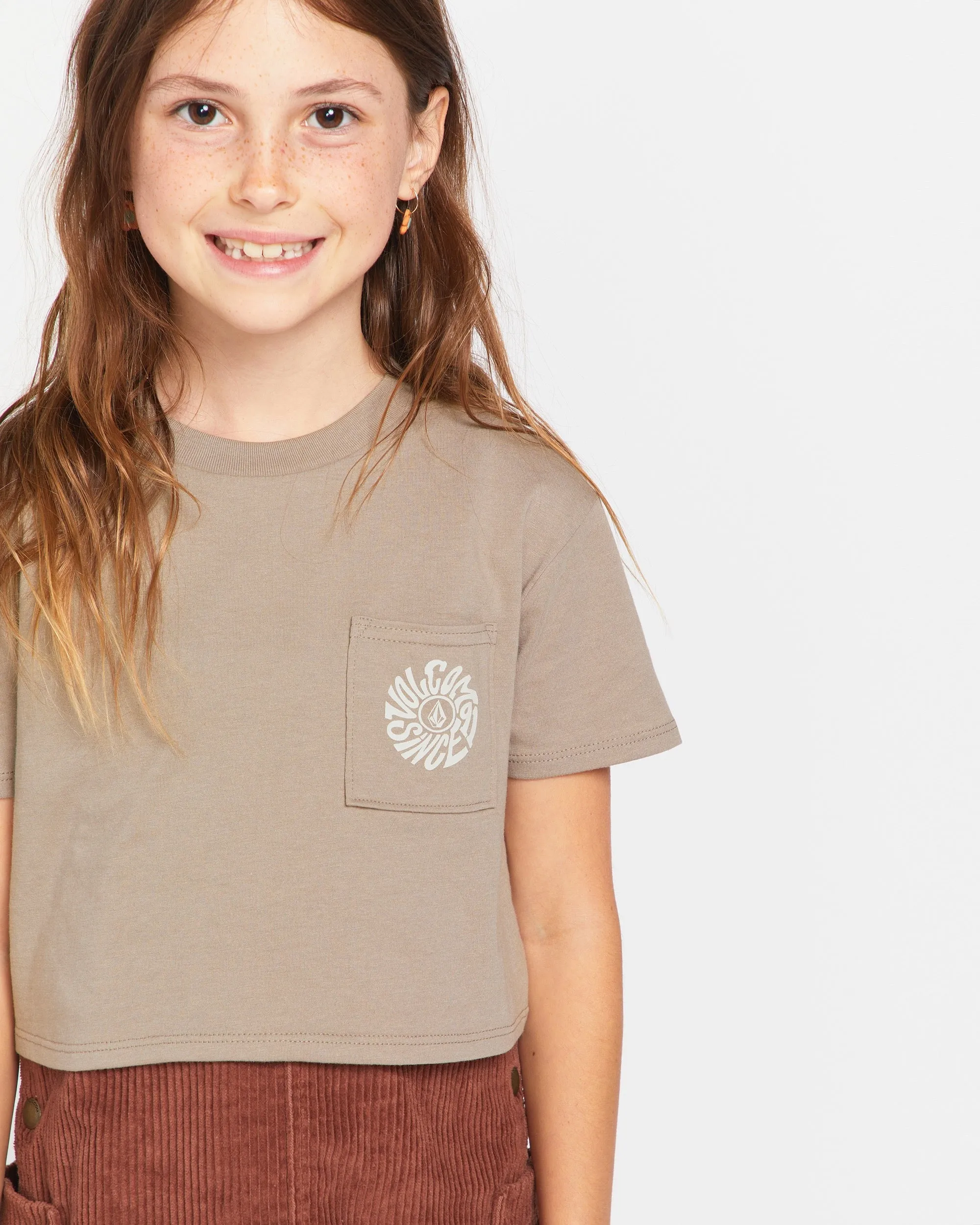 Little Girls Pkt Dial Short Sleeve Tee - Moondust sold by Volcom product image thumbnail 3