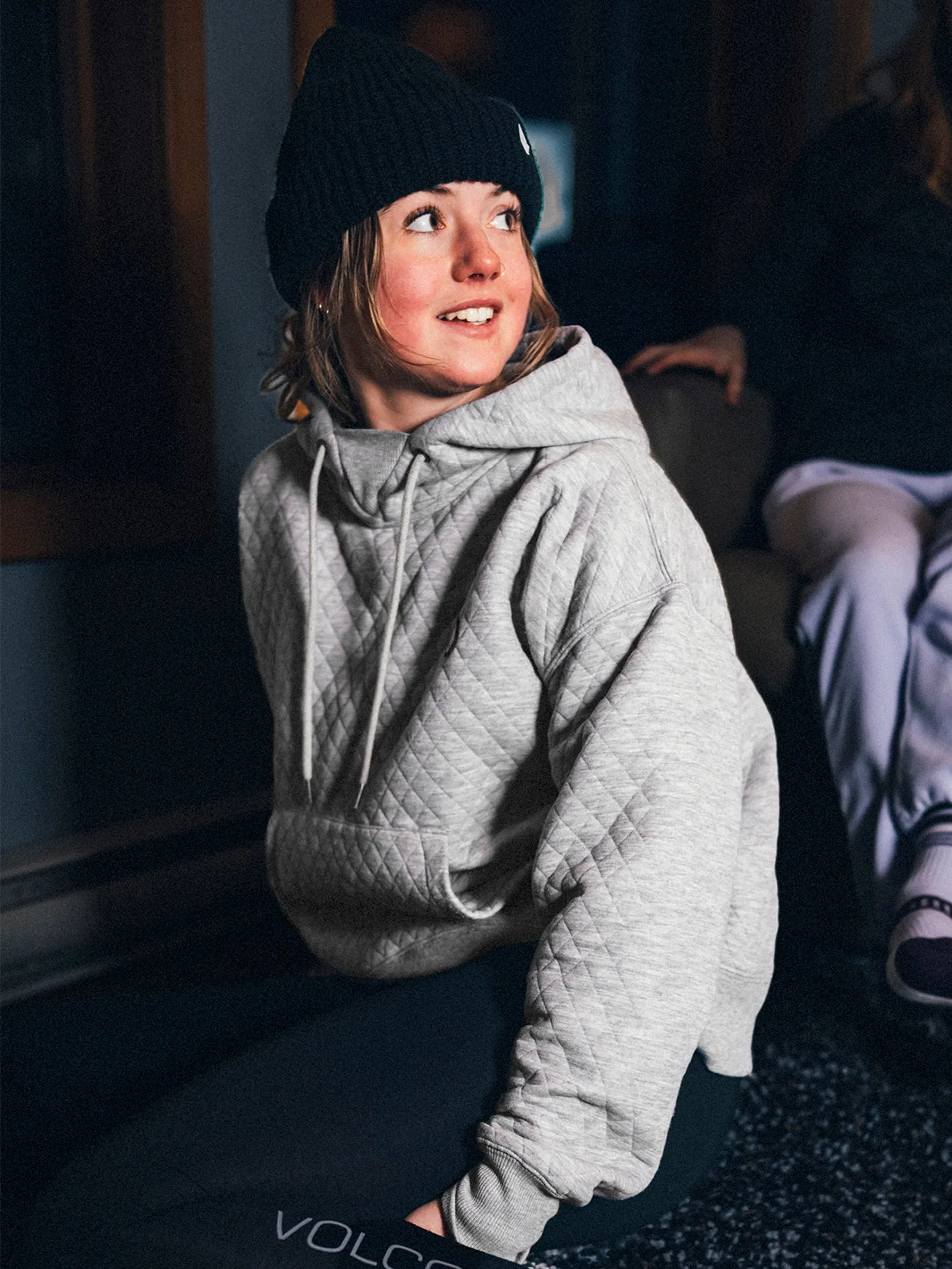 Womens V.Co Air Layer Thermal Hoodie - Heather Grey sold by Volcom