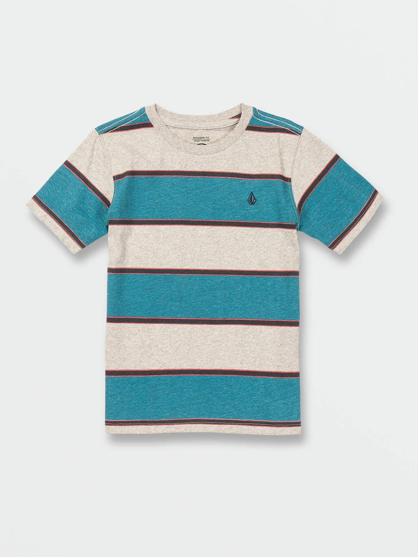 Little Boys Bandstone Crew Short Sleeve Shirt - Heather Grey sold by Volcom product image thumbnail 4