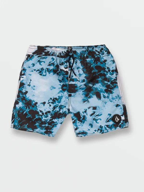 Little Boys Polly Pack Elastic Waist Trunks - Navy Combo sold by Volcom