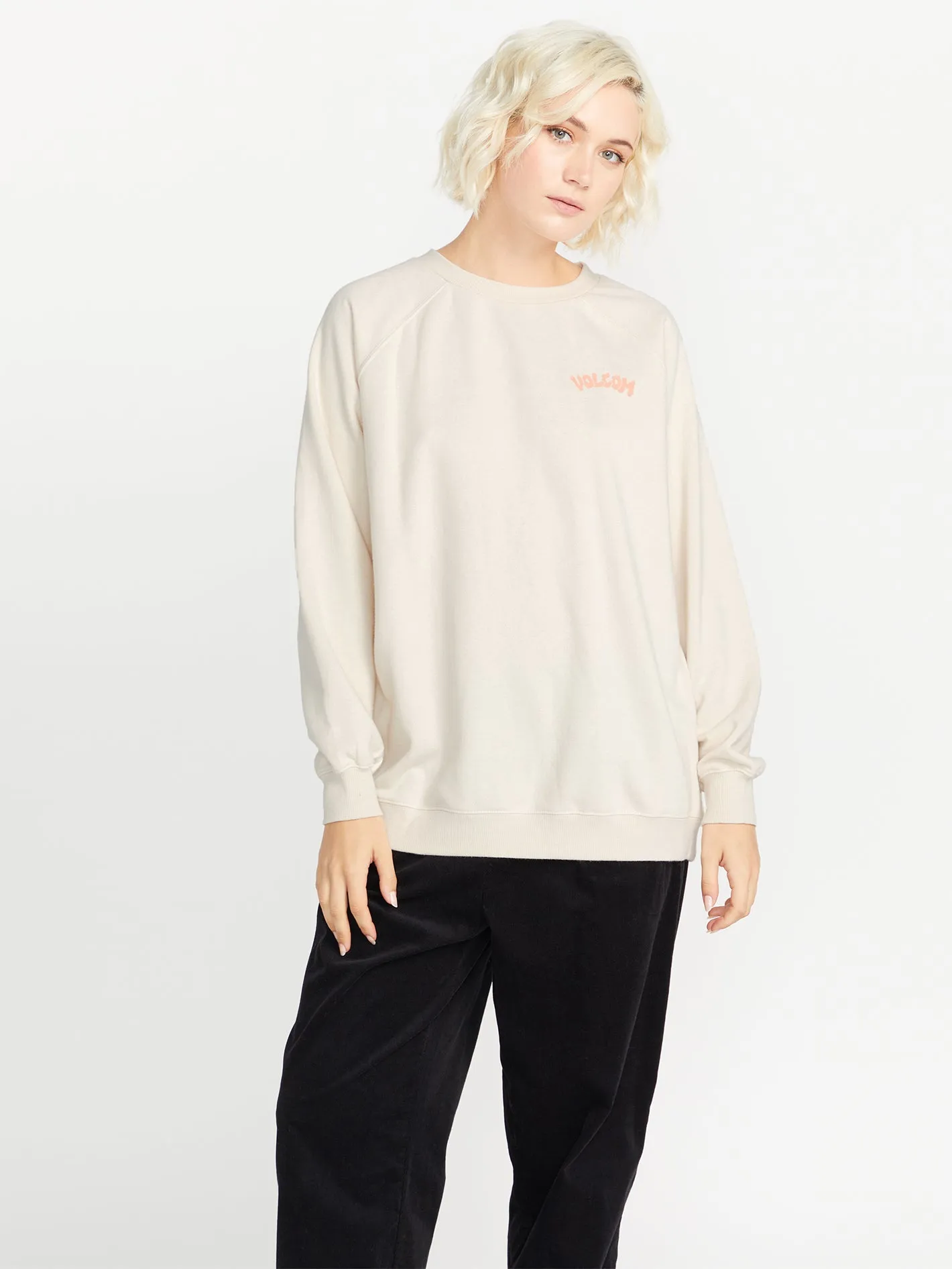 Stone Magic Boyfriend Crew Sweatshirt - Cloud sold by Volcom product image thumbnail 3