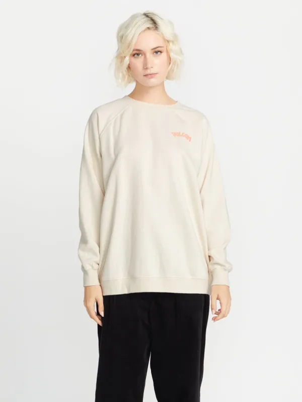 Stone Magic Boyfriend Crew Sweatshirt - Cloud sold by Volcom