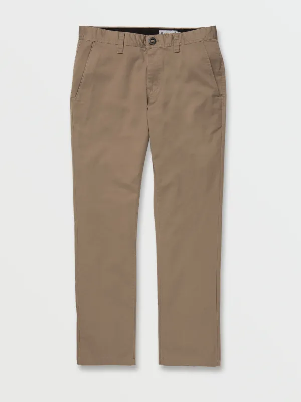 Frickin Slim Stretch Chino Pants - Khaki sold by Volcom