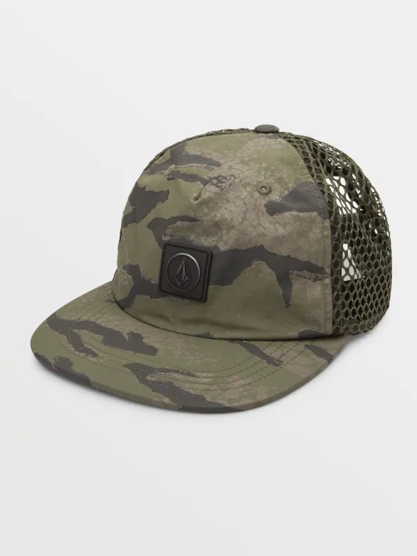 Stone Trip Trucker Hat - Squadron Green made by Volcom