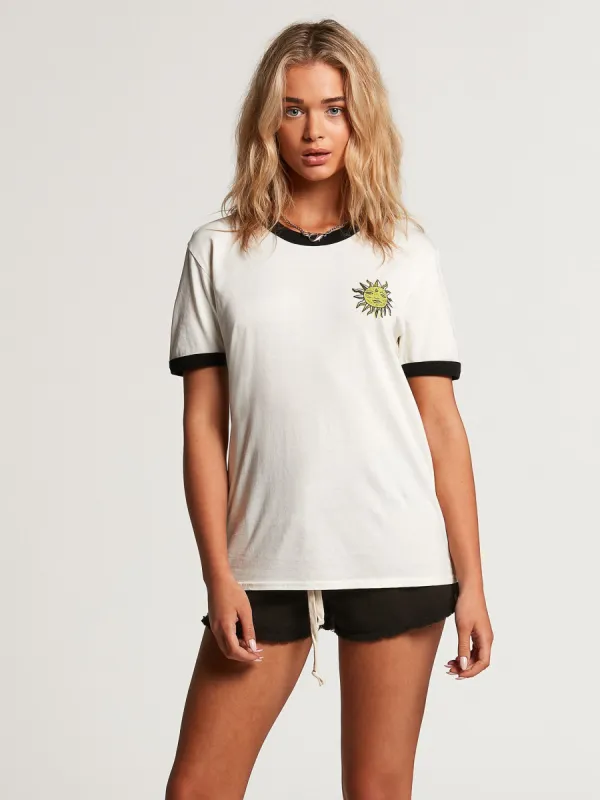 Ozzy Ringer Tee - Star White sold by Volcom