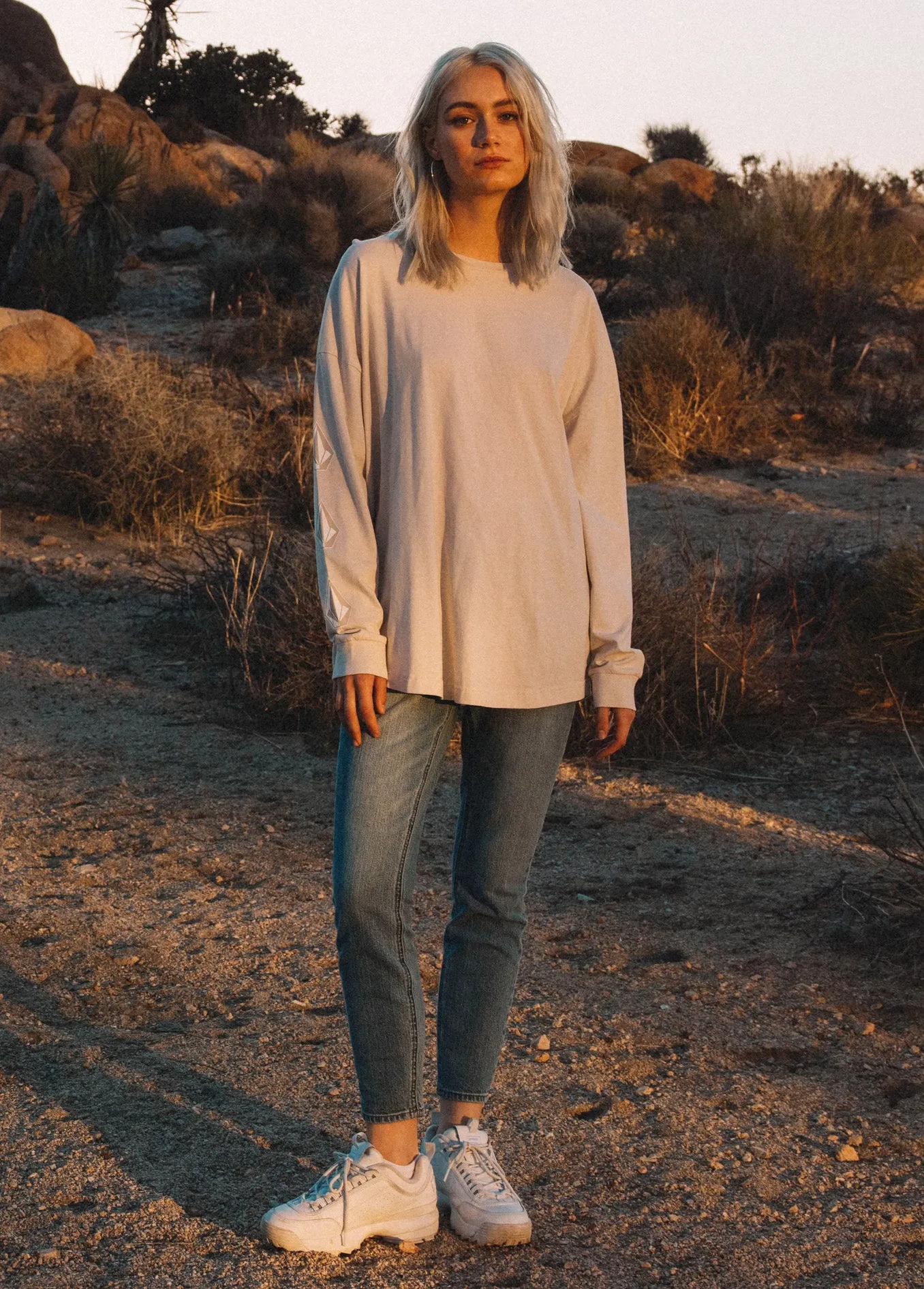 Iconic Stones Long Sleeve Tee - Bone sold by Volcom product image thumbnail 2