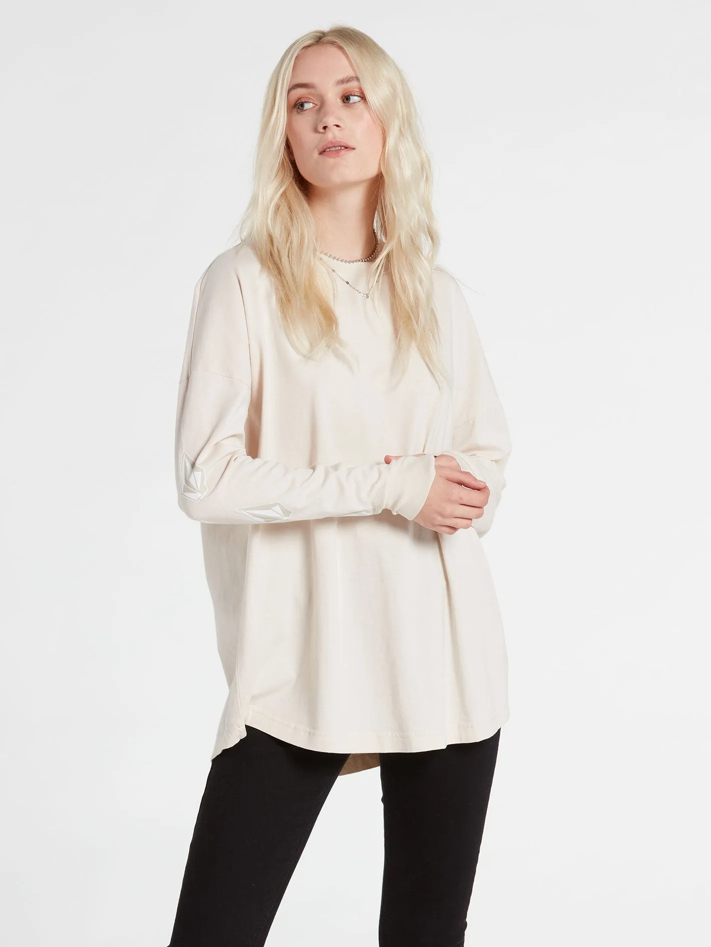 Iconic Stones Long Sleeve Tee - Bone sold by Volcom product image thumbnail 4