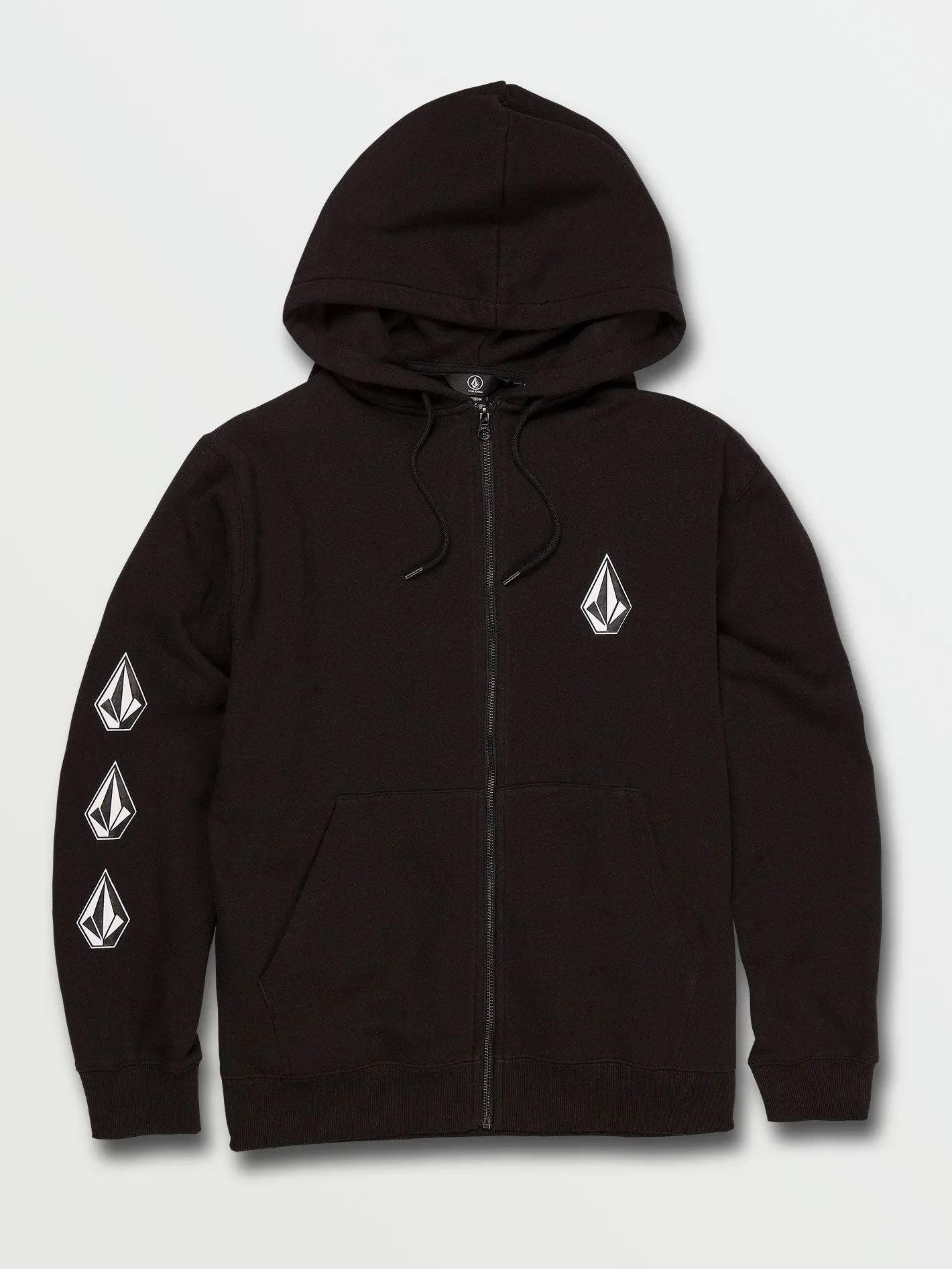 Iconic Stone Zip Hoodie - Black sold by Volcom