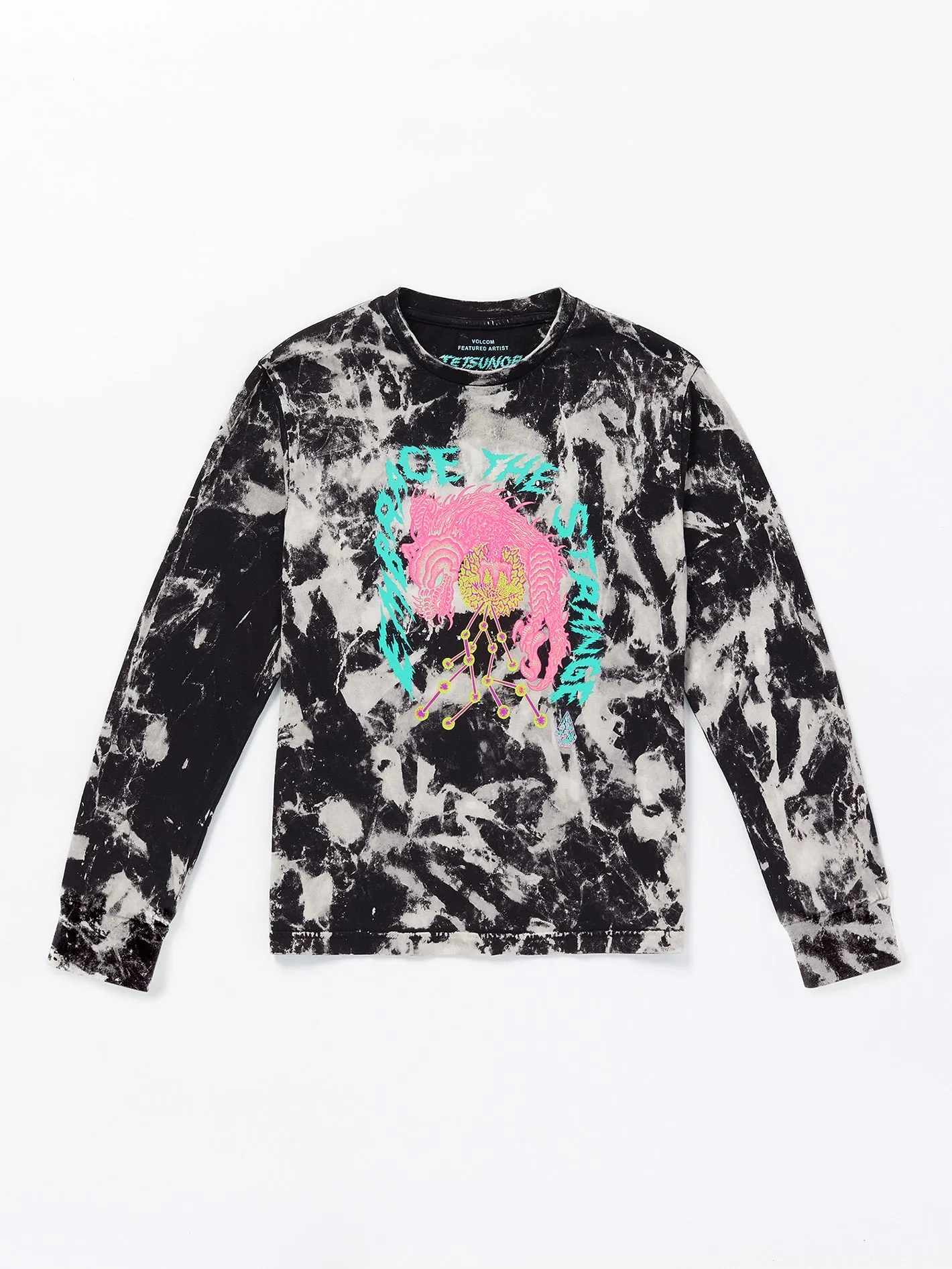 Little Boys Featured Artist Tetsunori Long Sleeve Tee - Black White sold by Volcom product image thumbnail 3