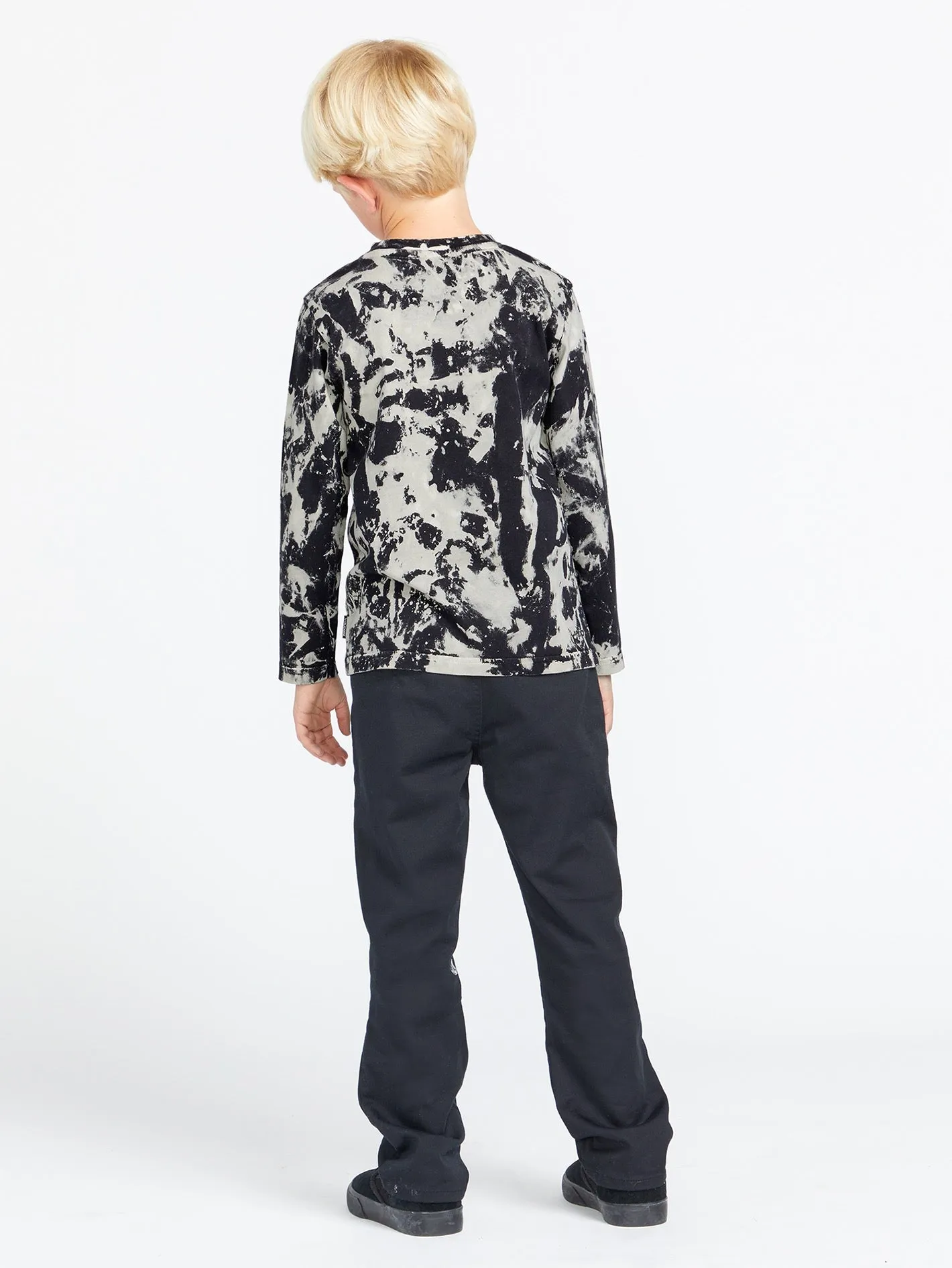 Little Boys Featured Artist Tetsunori Long Sleeve Tee - Black White sold by Volcom product image thumbnail 2