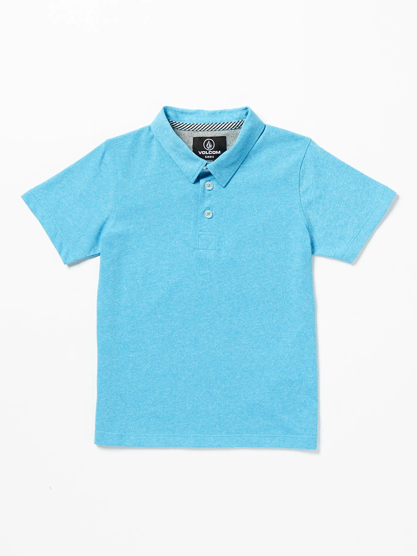 Little Boys Wowzer Polo Short Sleeve Shirt - Turkish Blue sold by Volcom
