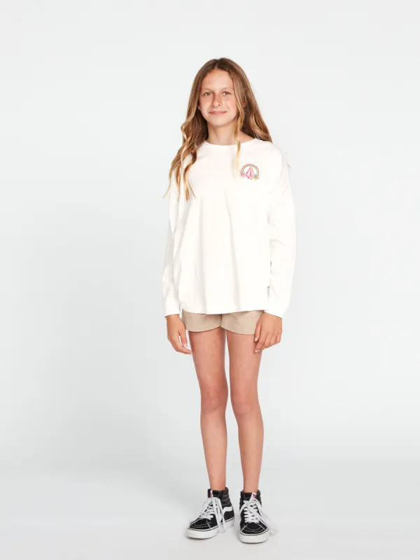 Girls Werkin Doubles Long Sleeve Tee - Star White sold by Volcom