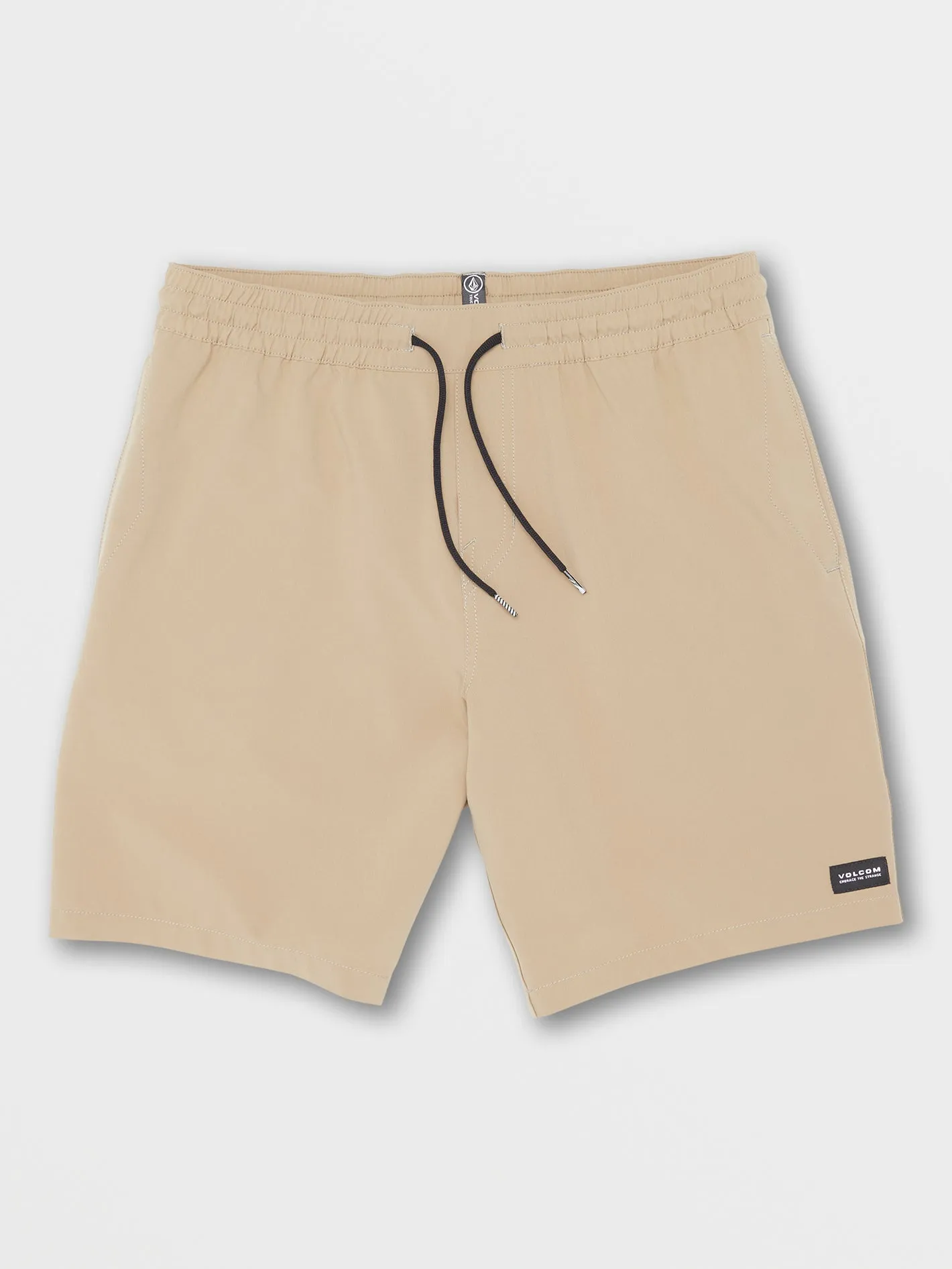 Stones Hybrid Elastic Waist Shorts - Khaki sold by Volcom