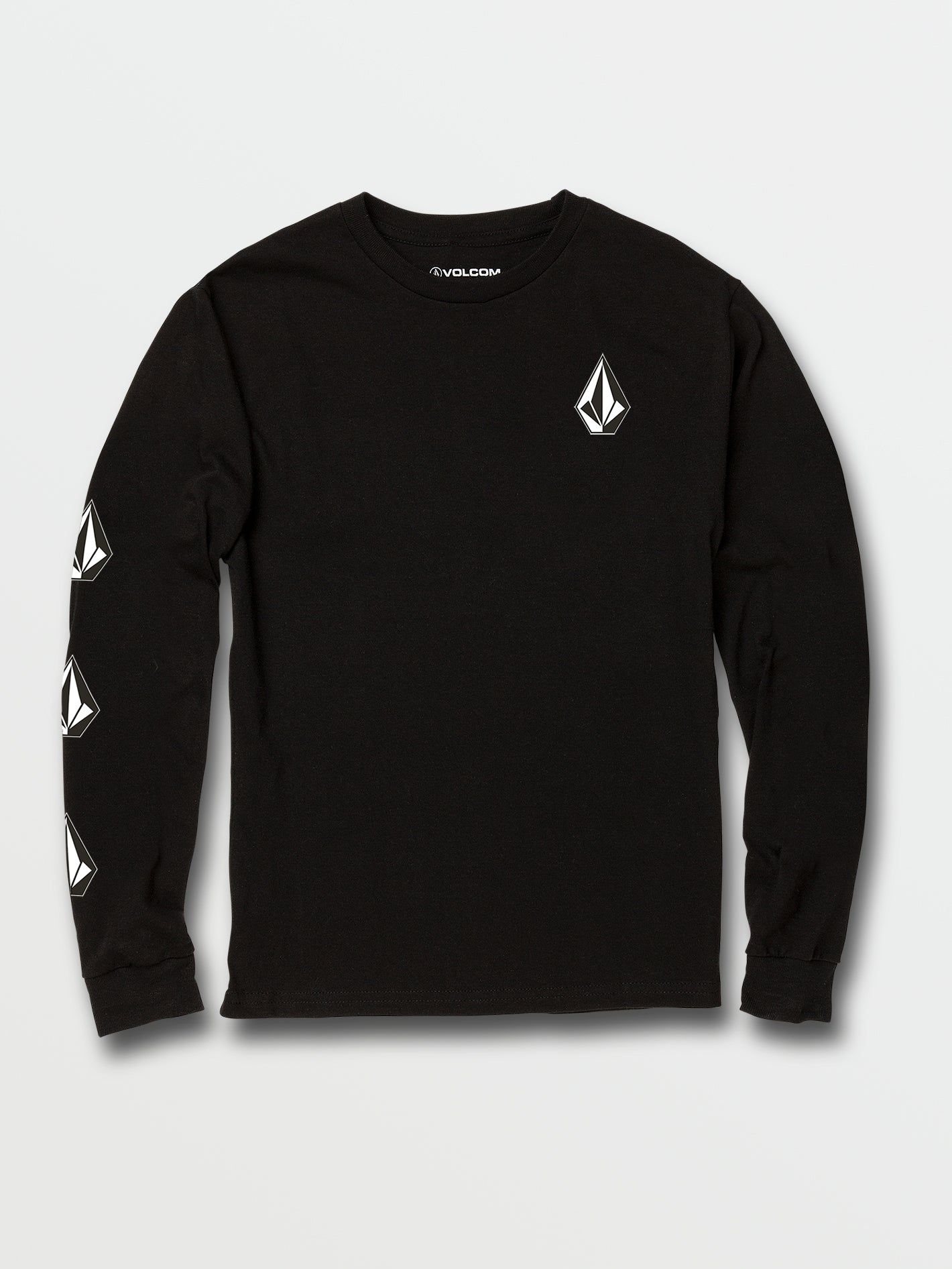 Big Boys Iconic Stone Long Sleeve Tee - Black sold by Volcom product image thumbnail 2