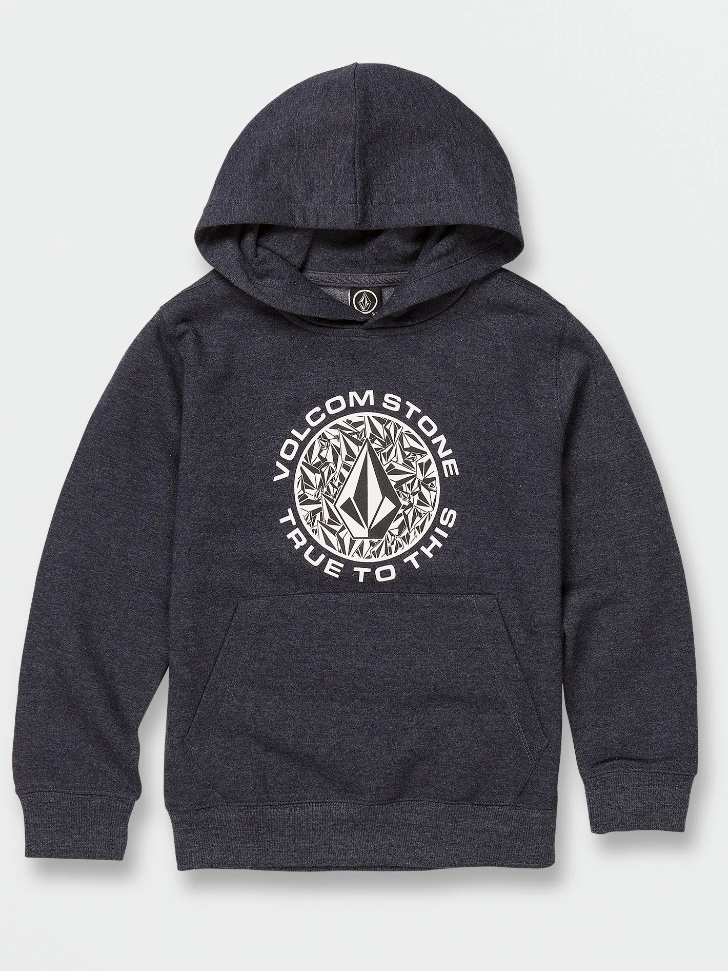 Little Boys True To This Pullover Hoodie - Navy Heather sold by Volcom