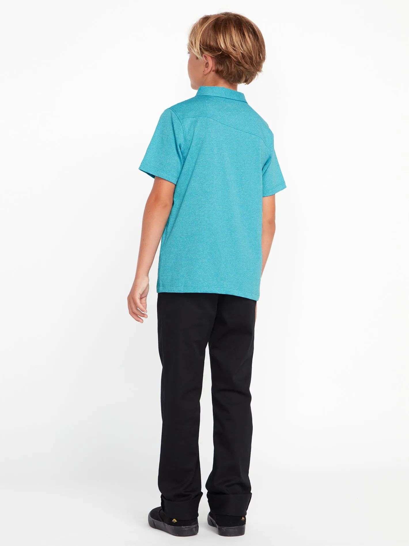 Little Boys Wowzer Polo Short Sleeve Shirt - Electric Blue sold by Volcom product image thumbnail 2