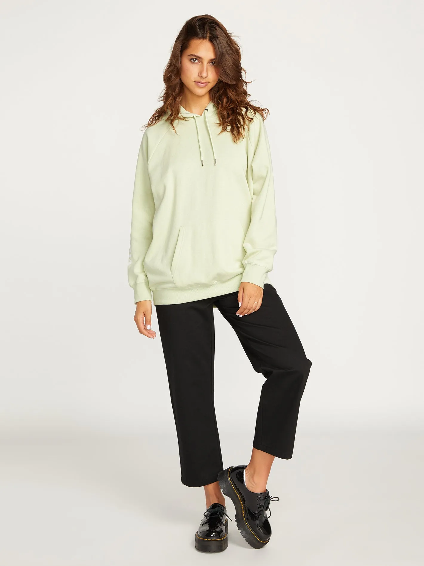 Truly Stoked Boyfriend Pullover Hoodie - Sage sold by Volcom