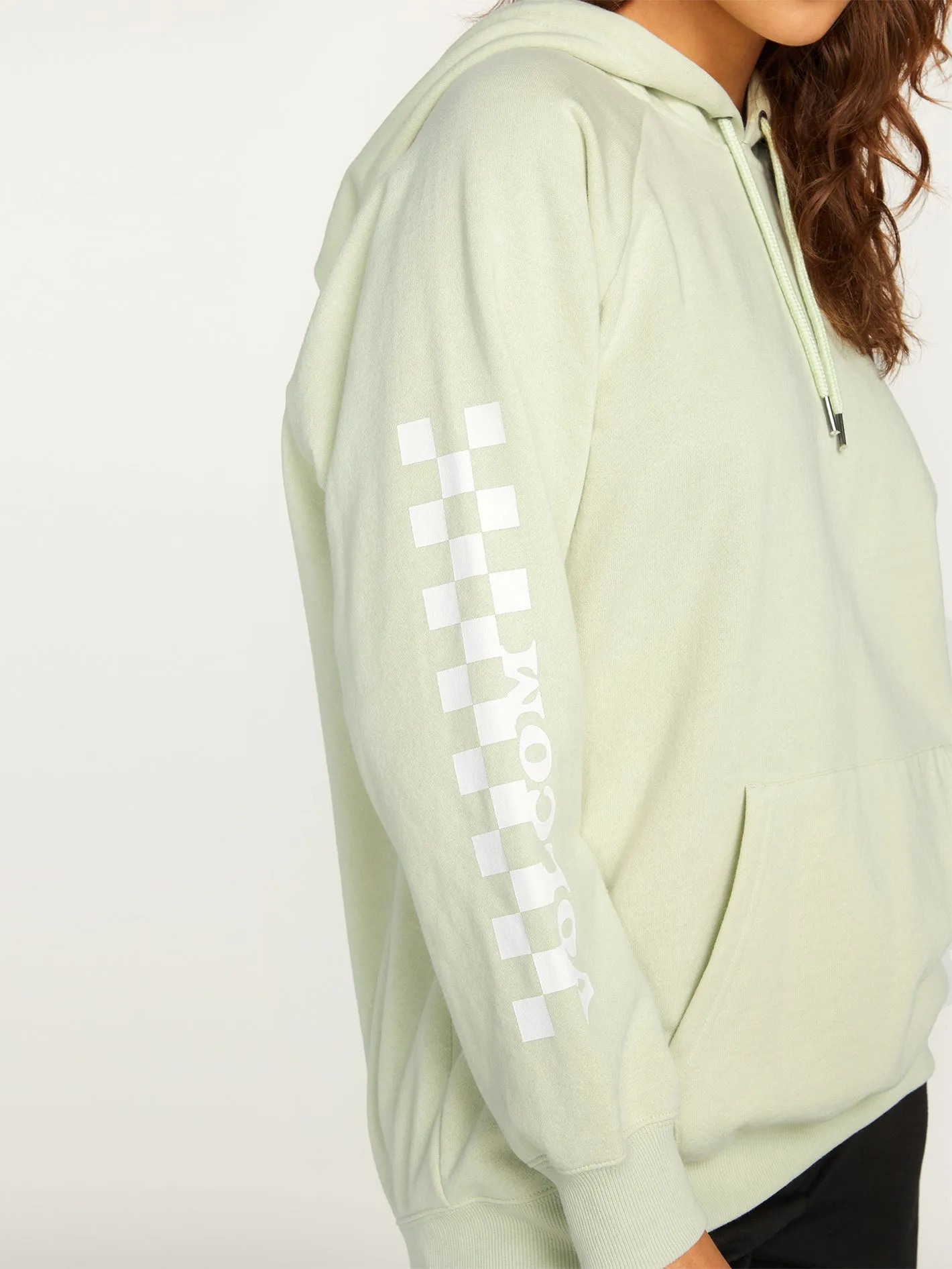Truly Stoked Boyfriend Pullover Hoodie - Sage sold by Volcom product image thumbnail 3