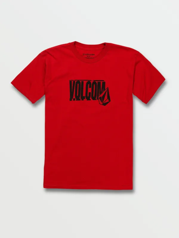 Word Stone Short Sleeve Tee - Ribbon Red sold by Volcom