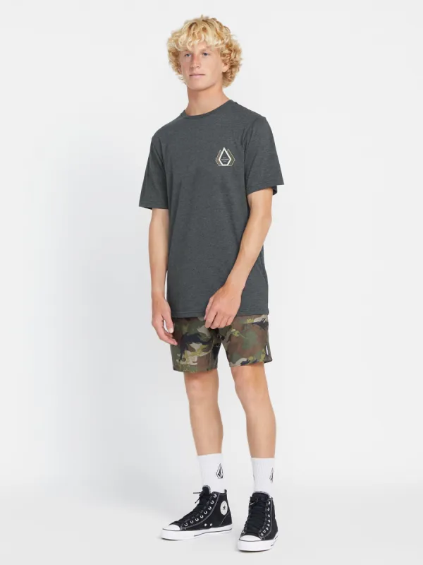 Linkfill Short Sleeve Tee - Dark Black Heather sold by Volcom