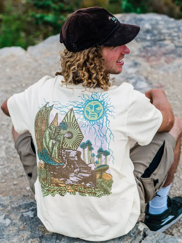 Skate Vitals Wizard Short Sleeve Tee - Off White sold by Volcom