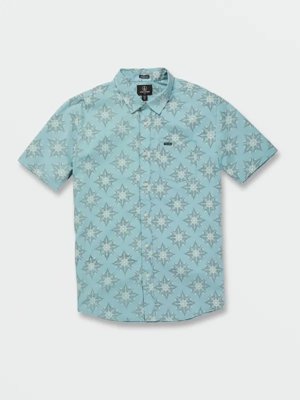 Throwing Star Short Sleeve Shirt - Coastal Blue sold by Volcom