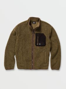 Muzzer Fuzzar Zip Fleece Jacket - Service Green sold by Volcom
