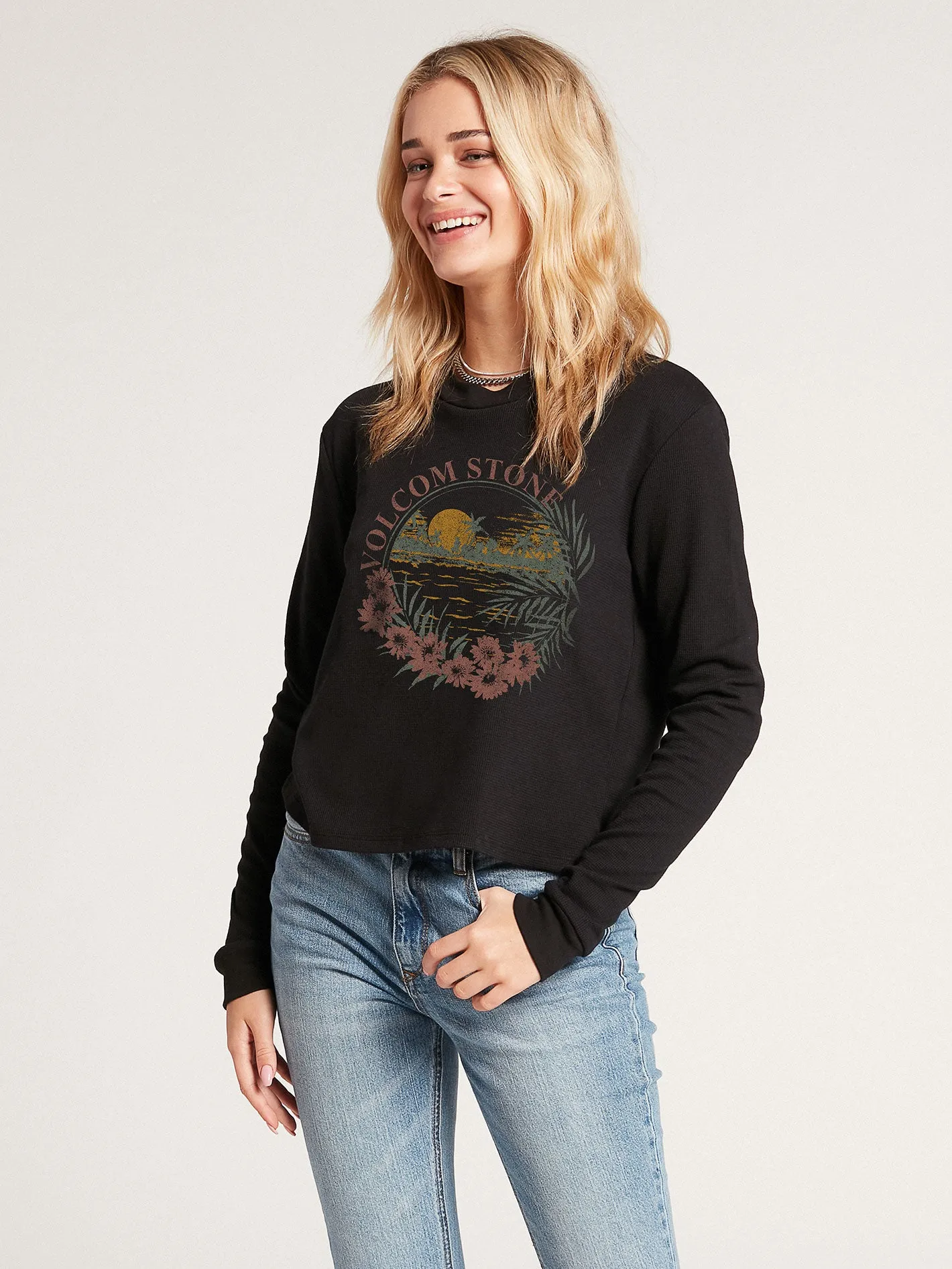 Thermality Long Sleeve Shirt - Black sold by Volcom