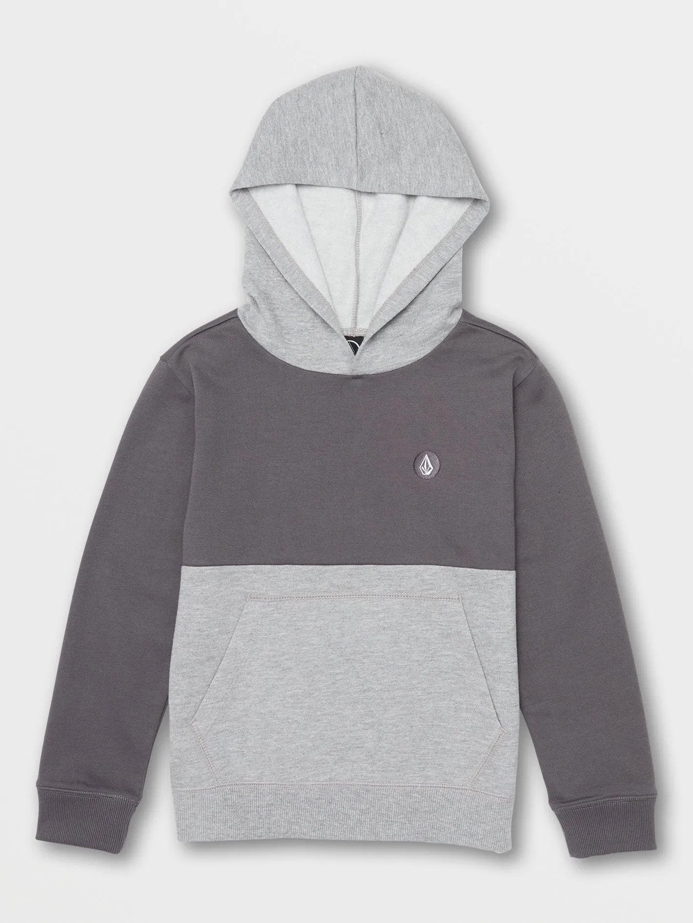 Little Boys Contrast Pullover Fleece Hoodie - Asphalt Black sold by Volcom