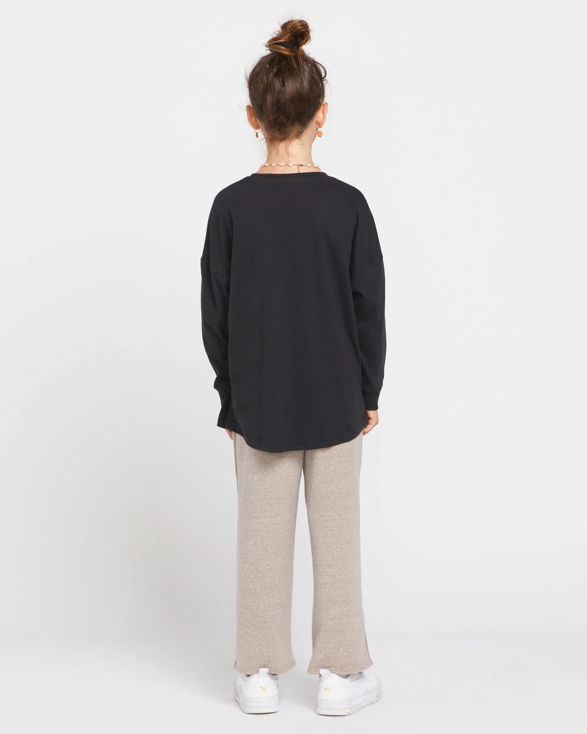 Little Girls Werking Dbls Long Sleeve Shirt - Black sold by Volcom product image thumbnail 2