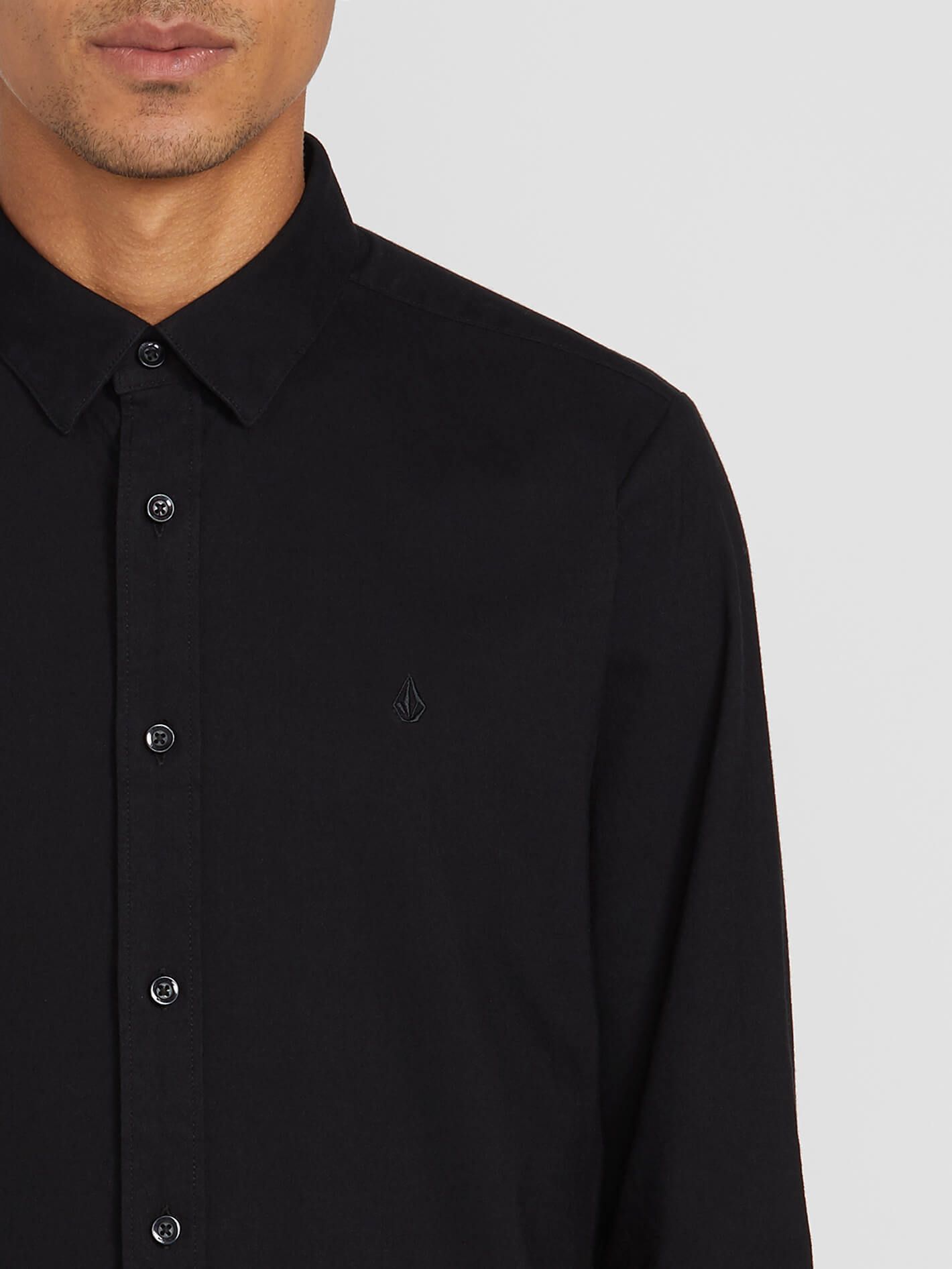Oxford Stretch Long Sleeve Shirt - New Black sold by Volcom product image thumbnail 3