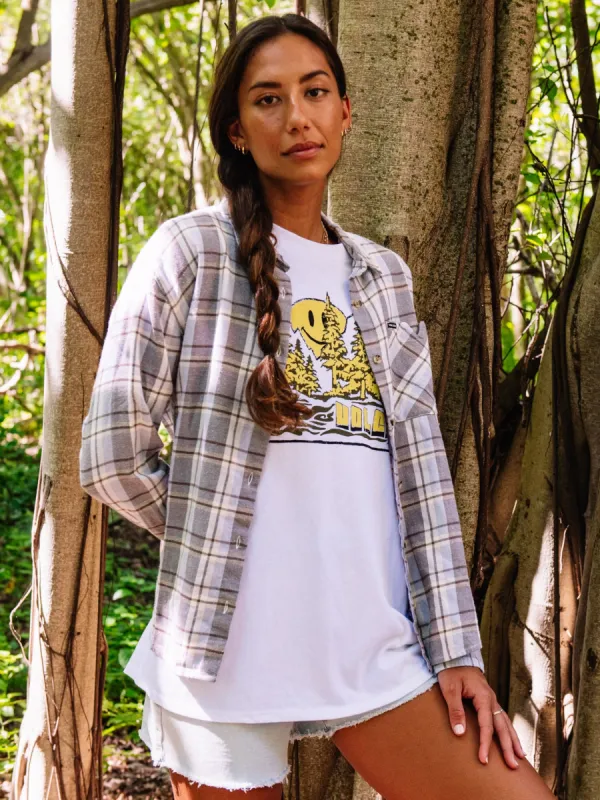 Plaid To Meet U Long Sleeve Shirt - Plaid sold by Volcom