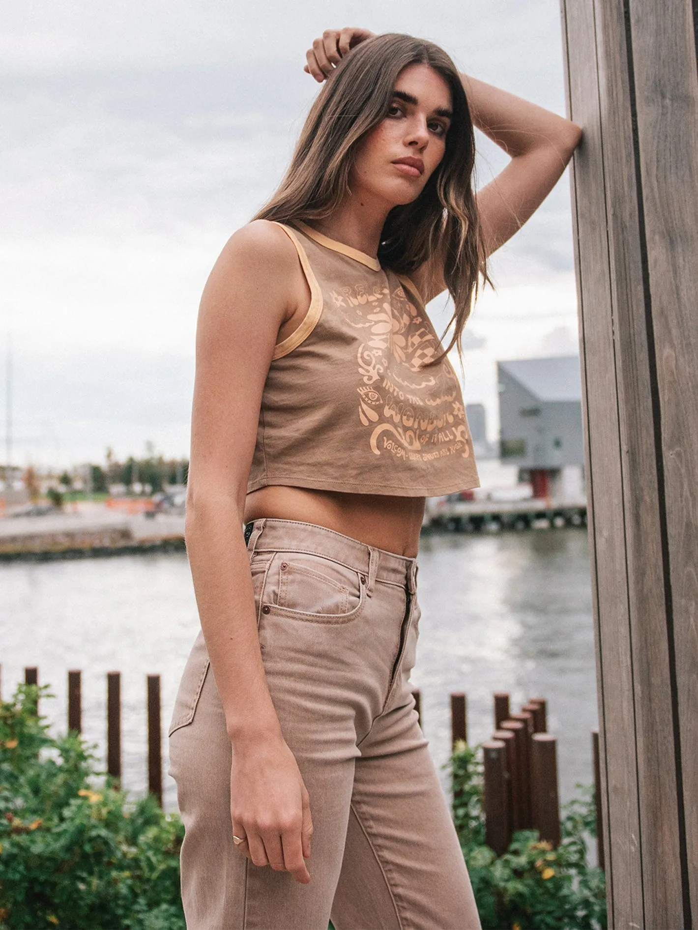 Sun Keep Turnt Tank - Mocha sold by Volcom product image thumbnail 5